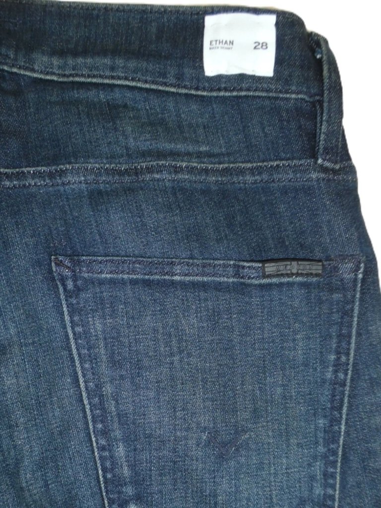Nwot Hudson Ethan Biker Skinny Jeans Moto Stretch Hatch Dark Wash 28 (33.5"L) — image 5 of 6